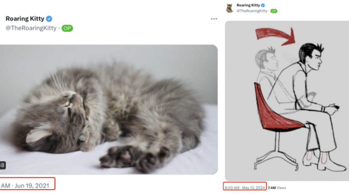 「散户之光」Roaring Kitty回归，同名Meme币一天暴涨百倍缩略图