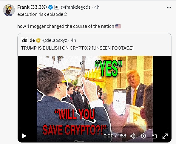 特朗普概念的Meme币价格暴涨 新的Web3叙事在圈内唱响?缩略图 特朗普概念的Meme币价格暴涨 新的Web3叙事在圈内唱响?缩略图