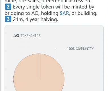 超并行计算 AO 网络透露全新代币模型缩略图