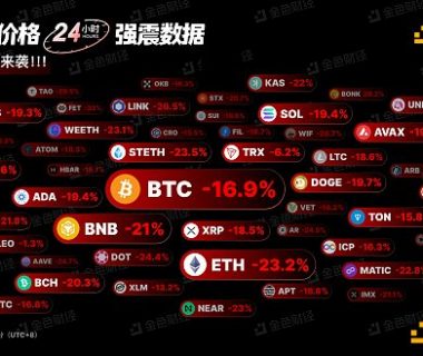 金色图览 | 加密资产价格24小时强震数据缩略图